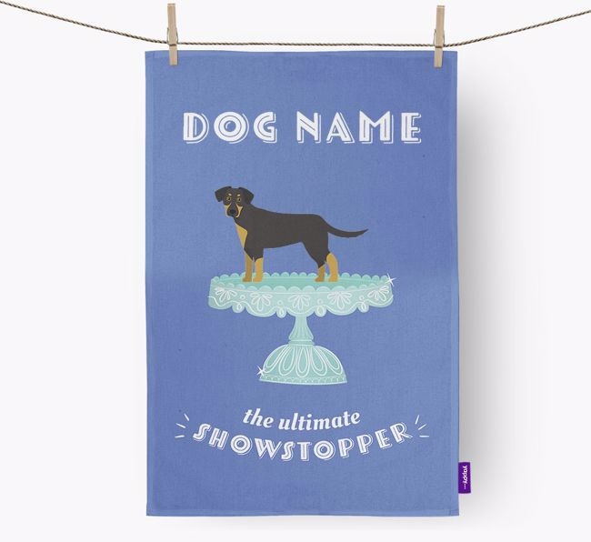 'The Ultimate Showstopper' - Personalised {breedFullName} Tea Towel